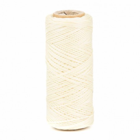 Hilo encerado 1 mm nylon (Poliamida 6.6) - Col. hielo - Bobina 100 mts