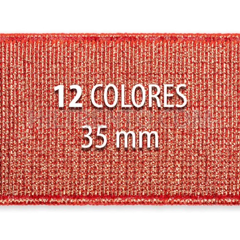 Rollo elástico metalizado