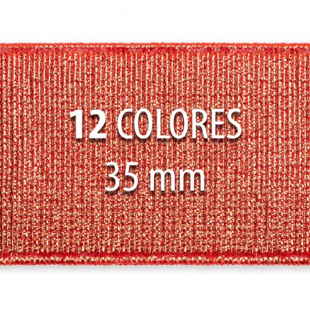 Rollo elástico metalizado