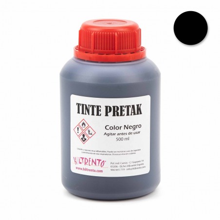 Tinte pretak para piel y cuero negro - 500 ml