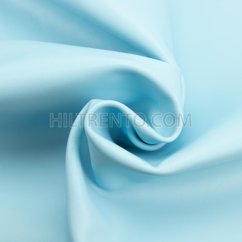 Piel Napa vacuno, color cielo, grosor 1,2 - 1,4 mm