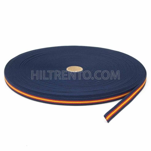 Cinta elástica 15 mm bandera España fondo...