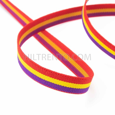 Cinta elástica 15 mm bandera Republicana, para...