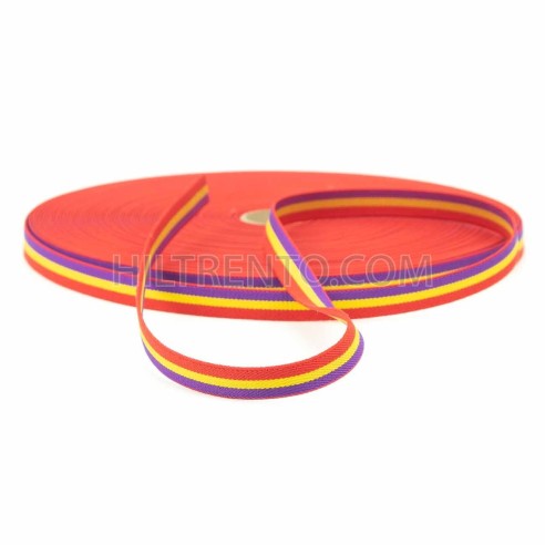 Cinta elástica 15 mm bandera Republicana, para...