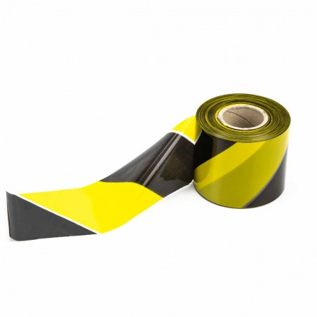 Cinta señalización y balizamiento no adhesiva negro amarillo