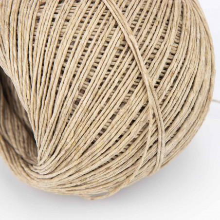 Hilo de bramante cáñamo pulido 1.3 mm, nº5, biodegradable - Bobina 100g