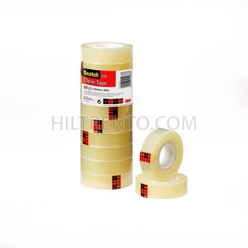 Rollo de celo Scoth 508 19mm x 33m - Pack 8 uds