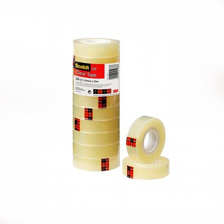 Rollo de celo Scoth 508 19mm x 33m - Pack 8 uds