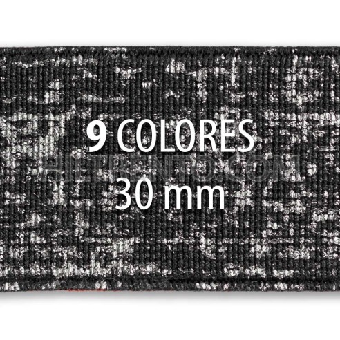 elástico metalizado patron 30