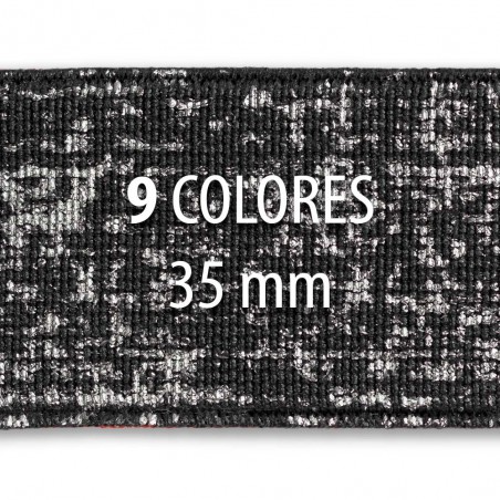 Rollo elástico metalizado