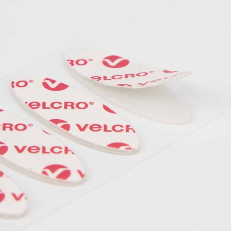 Pegatinas adhesivas VELCRO® redondo super slim stick on, para cerrar bolsas - Pack 18 uds