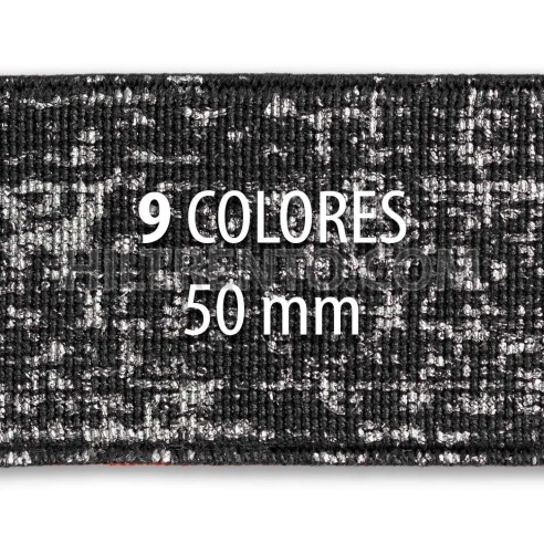 Rollo elástico metalizado