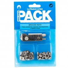 Botón broche Waldes Mini Rayo 8020, 12.5 mm latón níquel...