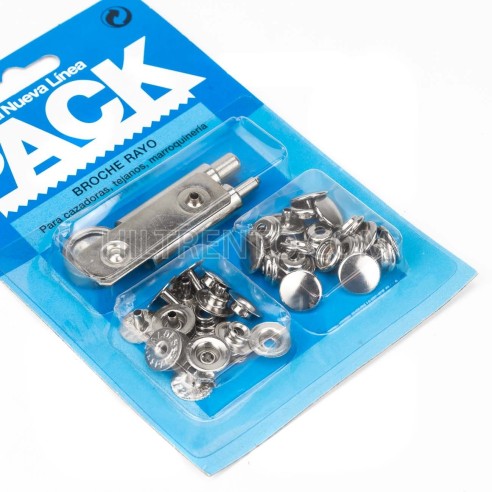 Botón broche Waldes Mini Rayo 8020, 12.5 mm...