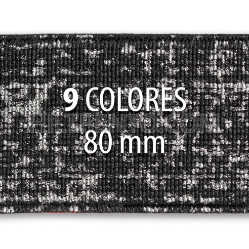 Rollo elástico metalizado