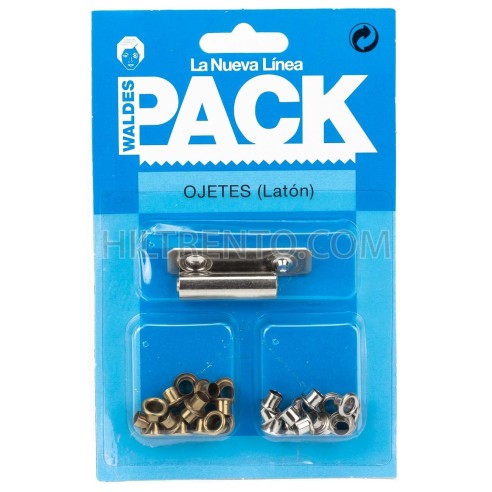Ojete 5 mm Waldes 5055 latón níquel dorado -...
