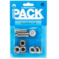 Ollao 10 mm Waldes 7332/10 latón níquel - Pack 15 uds