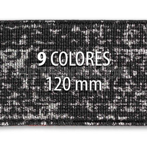 Rollo elástico metalizado