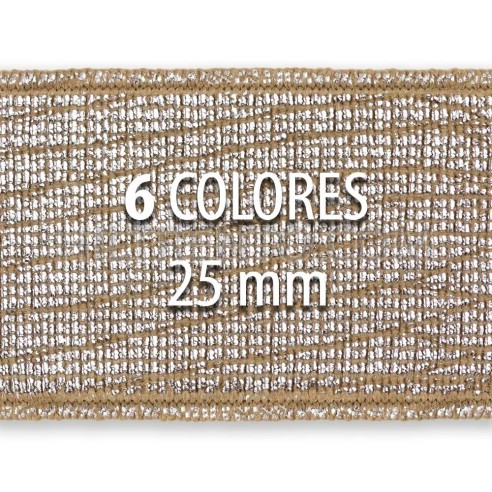 Rollo elástico metalizado