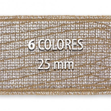 Rollo elástico metalizado