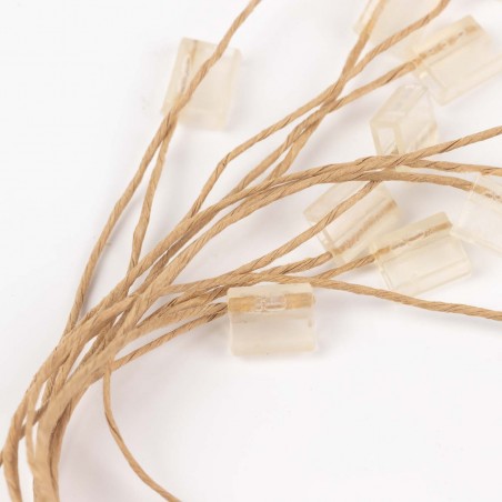 Marchamo etiquetar plano biodegradable hilo papel kraft - 1000 uds