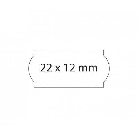 Etiquetas 22x12 blancas permanente