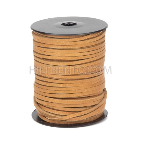 Cordón náutico cuero habana 3.5 mm - Carrete 50...