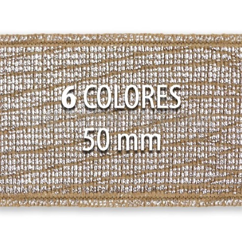 Rollo elástico metalizado