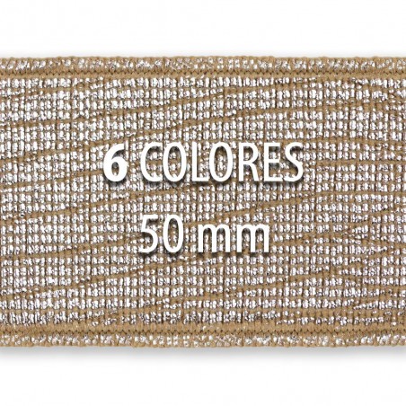 Rollo elástico metalizado