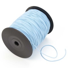 Cordón goma elástica 2 mm Nº 4, redondo, Celeste- Carrete...
