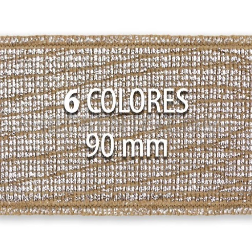 Rollo elástico metalizado