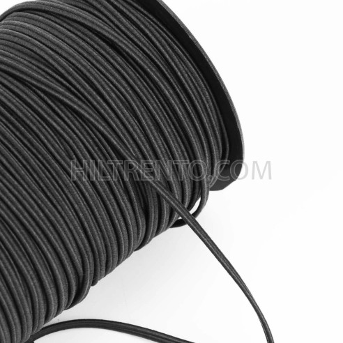 Cordón elástico soutache Negro Nº 7 - 1,5x4,5...