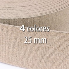 Elástico lino 25 mm - Rollo 25 metros