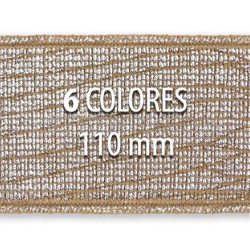 Rollo elástico metalizado