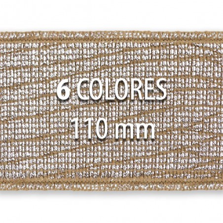 Rollo elástico metalizado