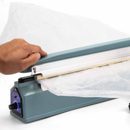 Máquina selladora térmica de bolsas 300 mm con guillotina Vail