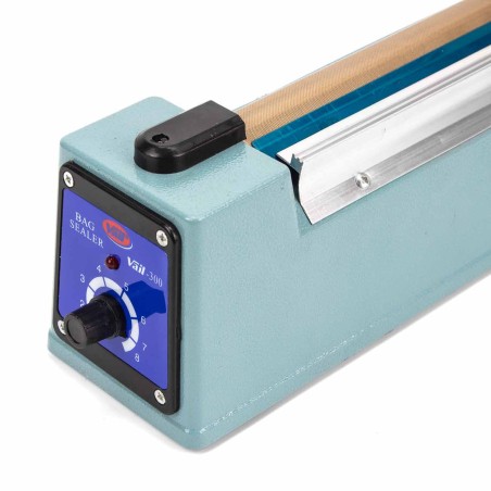 Máquina selladora térmica de bolsas 400 mm con guillotina Vail