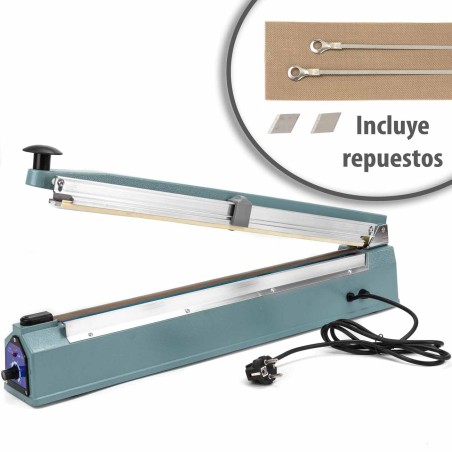 Máquina selladora térmica de bolsas 500 mm con guillotina Vail
