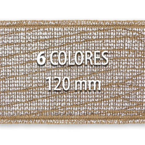 Rollo elástico metalizado