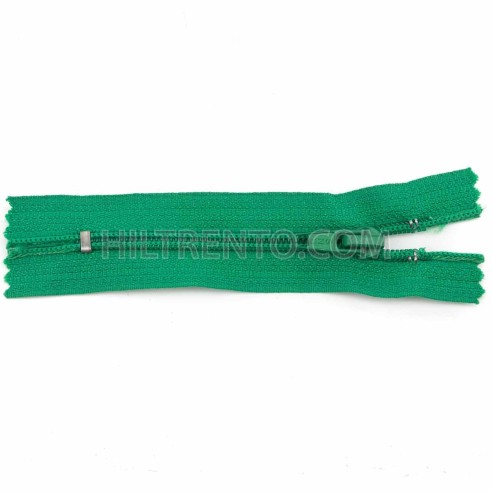 Cremallera pequeña SNS 10 cm - Verde - Pack 50 uds