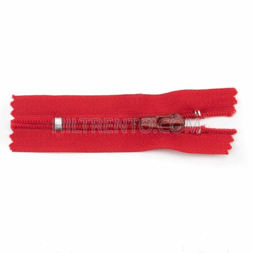 Cremallera pequeña SNS 8 cm - roja - Pack 50 uds