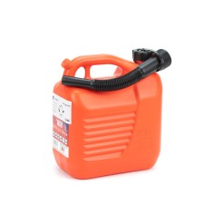 Bidón plástico naranja para gasolina / gasoil, con cánula...