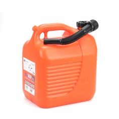 Bidón plástico naranja para gasolina / gasoil, con cánula...