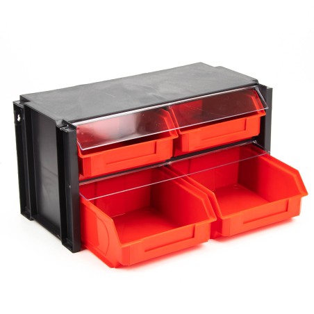 Estante cajonera plástico 4 cajones apilable Tayg 304002