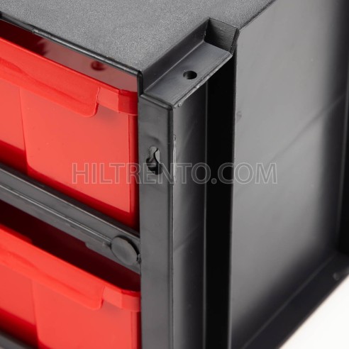 Estante cajonera plástico 9 cajones apilable...