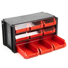 Estante cajonera plástico 9 cajones apilable Tayg 309007