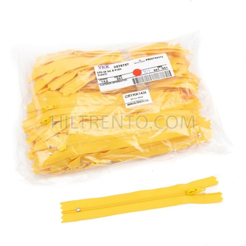 Cremallera YKK espiral malla 3 - 14 cm color...