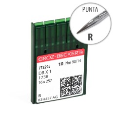 Aguja remallar Groz-Beckert 287 WH 1738 DBX1 90/14 Punta...