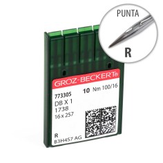 Aguja remallar Groz-Beckert 287 WH 1738 DBX1 100/16 Punta...