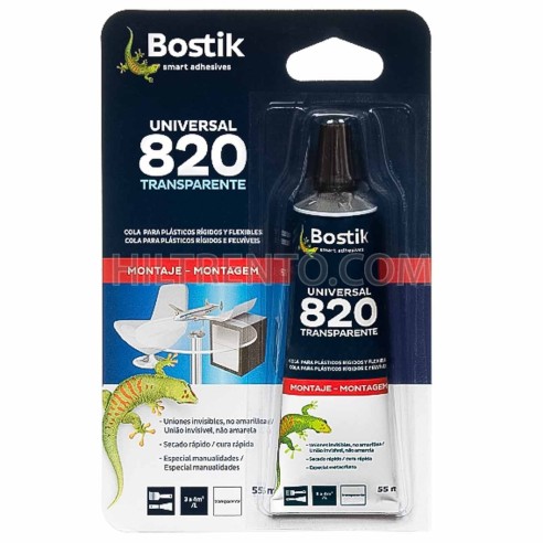 Cola de contacto transparente para plásticos...